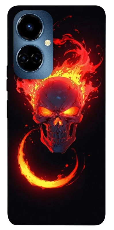 Чехол на TECNO Camon 19 Blood Skull фото 1 из 1