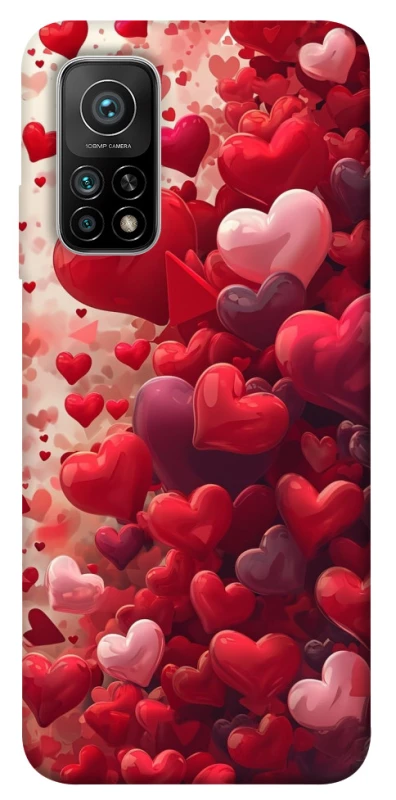Чехол на Xiaomi Mi 10T Many hearts фото 1 из 1