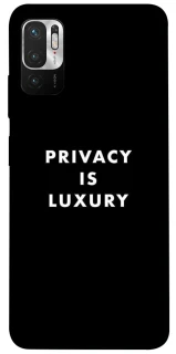 Чехол на Xiaomi Redmi Note 10 5G Privacy is luxury фото 1 из 1