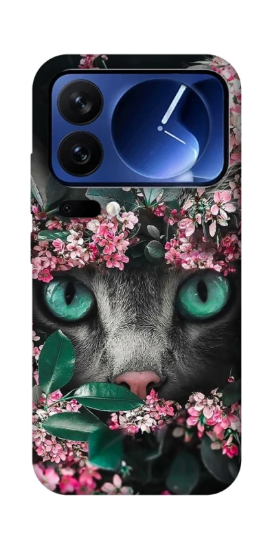 Чехол на Xiaomi 17 Pro Кот в цветах фото 1 из 1