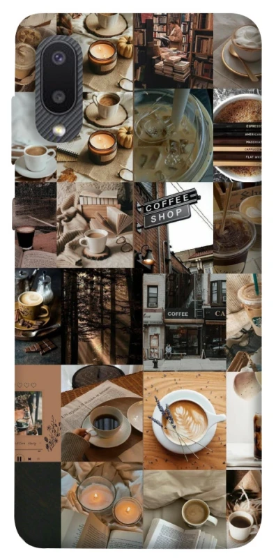 Чохол на Samsung Galaxy A02 Coffee collage ver.3 фото 1 з 1