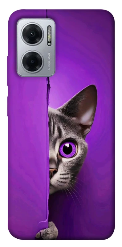 Чохол на Xiaomi Redmi Note 11E Кіт-підглядач фото 1 з 1