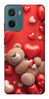 Чохол на Motorola Moto G06 bear in hearts фото 1 з 1