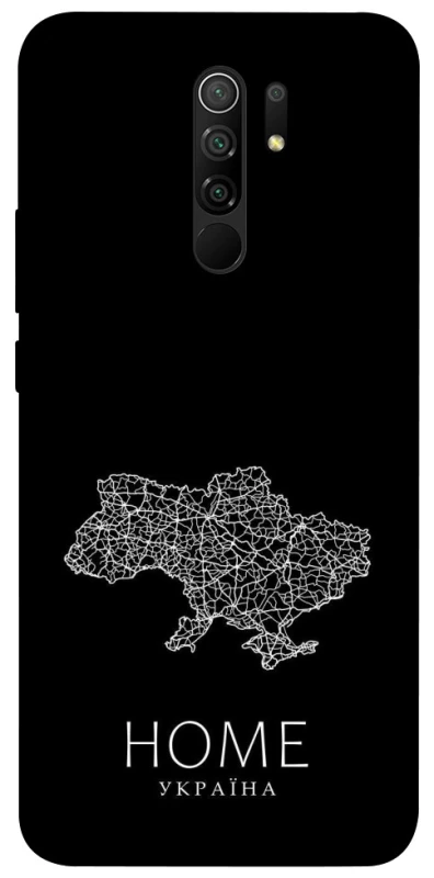 Чохол на Xiaomi Redmi 9 Ukraine black map фото 1 з 1