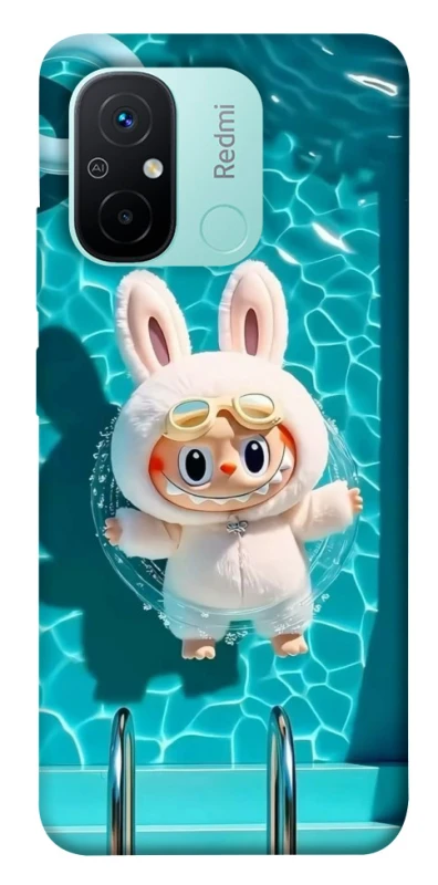 Чохол на Xiaomi Redmi 12C / Poco C55 Labubu in the pool ver.2 фото 1 з 1
