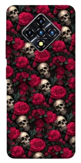 Чехол на Infinix Zero 8 Черепа и розы фото 1 из 1
