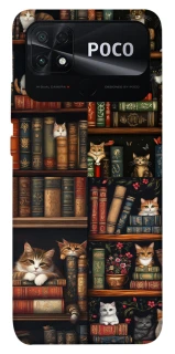 Чохол на Xiaomi Poco C40 Cats & Books фото 1 з 1