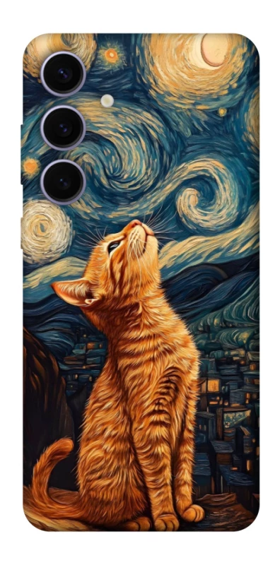 Чохол на Samsung Galaxy S25+ van gogh cat фото 1 з 1