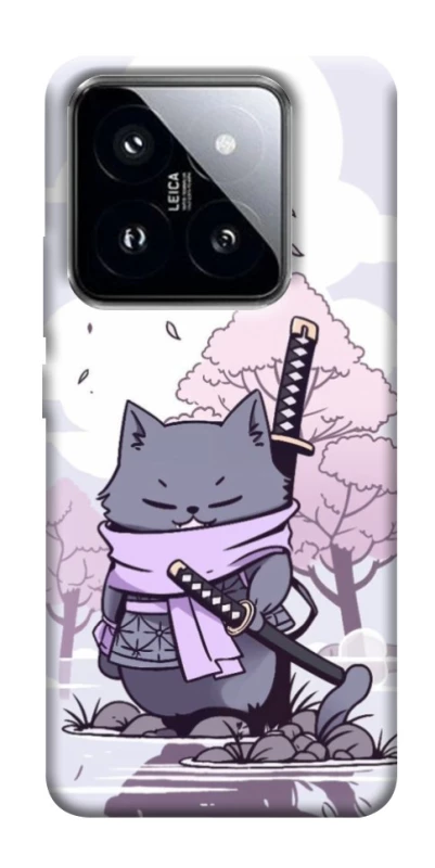Чохол на Xiaomi 14 Pro Samurai cat фото 1 з 1