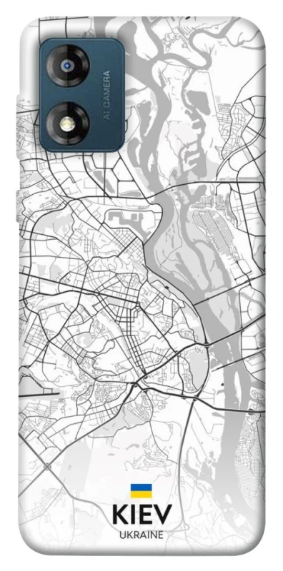 Чохол на Motorola Moto E13 Kiev white map фото 1 з 1