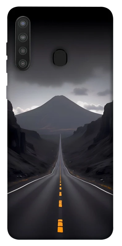 Чехол на Samsung Galaxy A21 Black mountains фото 1 из 1