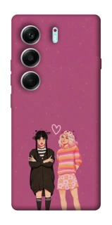 Чохол на Tecno Camon 40 Pro 5G Raven & Rainbow Wednesday фото 1 з 1