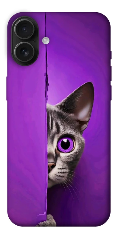 Чохол на Apple iPhone 16 Plus Кіт-підглядач фото 1 з 1