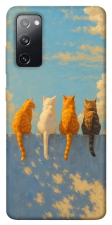 Чехол на Samsung Galaxy S20 FE cats on wall фото 1 из 1