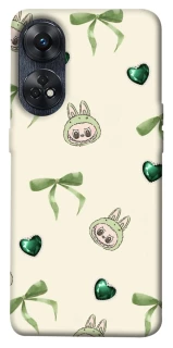 Чохол на Oppo Reno 8T 4G Labubu Green Heart фото 1 з 1