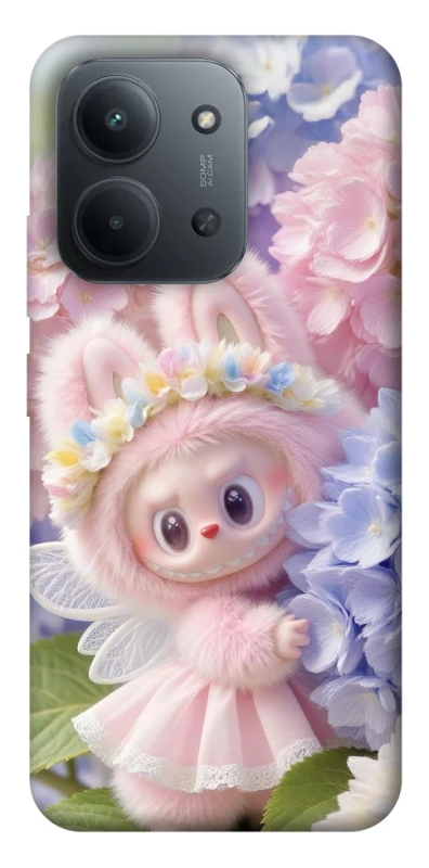 Чохол на Xiaomi Redmi 15C (Global) Labubu & Flowers ver.1 фото 1 з 1