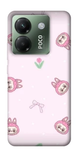 Чохол на Xiaomi Poco M7 pro 5G Labubu Flower фото 1 з 1