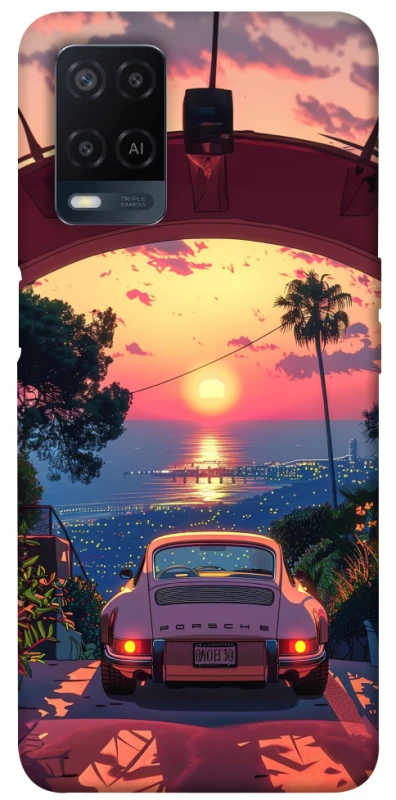 Чехол на Oppo A54 4G Porsche at sunset фото 1 из 1