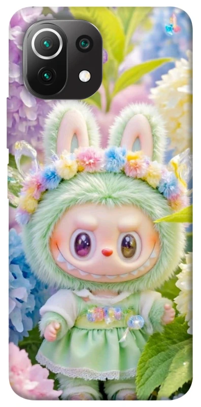 Чохол на Xiaomi Mi 11 Lite Labubu & Flowers ver.2 фото 1 з 1