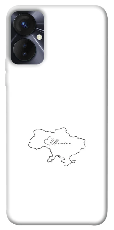 Чехол на TECNO Spark 9 Pro (KH7n) Ukraine map фото 1 из 1
