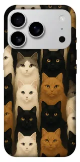 Чехол на Apple iPhone 18 Pro Max Colorful Cat Collage фото 1 из 1