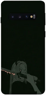 Чехол на Samsung Galaxy S10 Человек-Бензопила фото 1 из 1