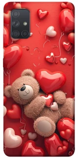 Чохол на Samsung Galaxy A71 bear in hearts фото 1 з 1