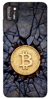 Чохол на TECNO POP 4 Pro Bitcoin cracks фото 1 з 1