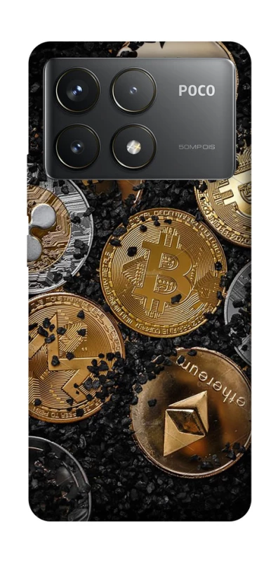 Чохол на Xiaomi Poco F6 Pro Many coins v2 фото 1 з 1