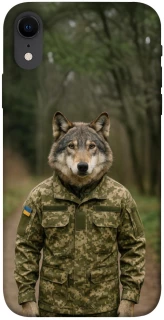 Чехол на Apple iPhone XR (6.1") Волк защитник фото 1 из 1