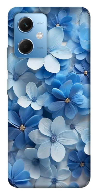 Чехол на Xiaomi Poco X5 5G Синие цветы фото 1 из 1