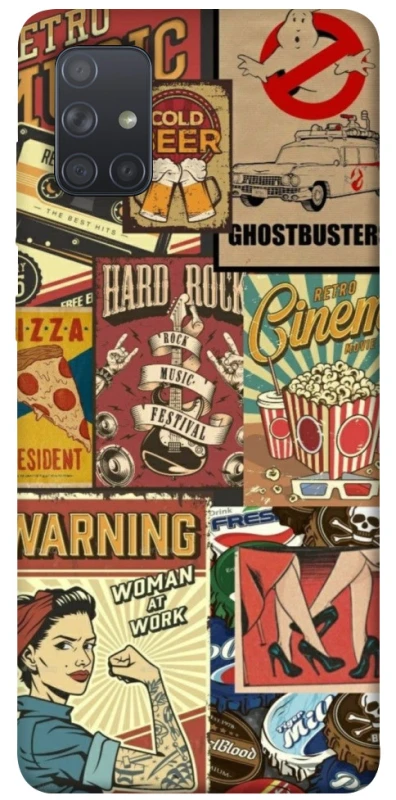 Чохол на Samsung Galaxy A71 Retro collage ver.2 фото 1 з 1