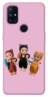 Чохол на OnePlus Nord N10 5G Cat Cafe Trio фото 1 з 1