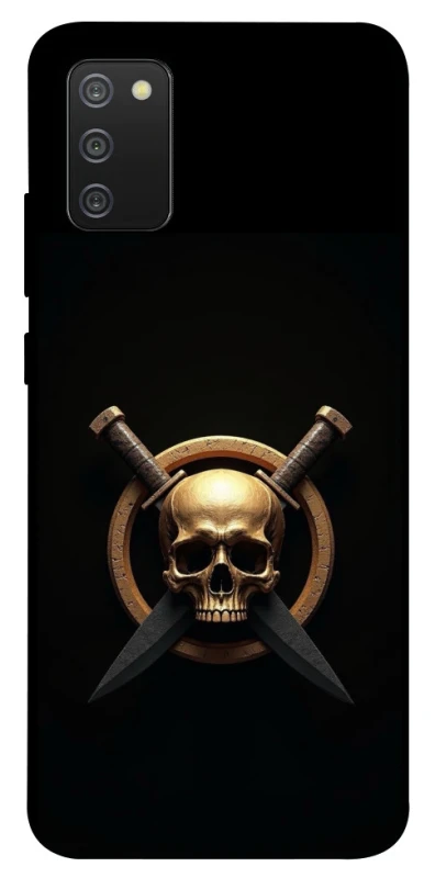 Чохол на Samsung Galaxy A02s Golden Skull фото 1 з 1