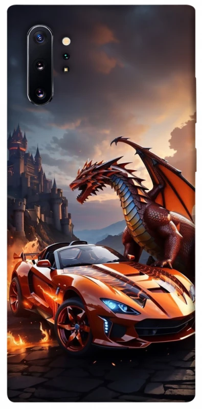 Чохол на Samsung Galaxy Note 10 Plus Сar and dragon фото 1 з 1
