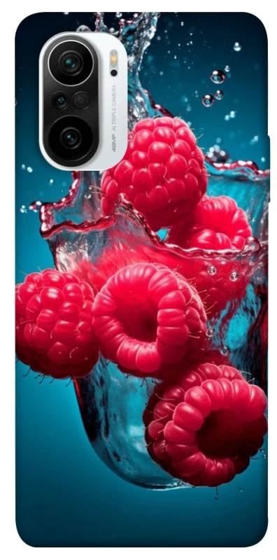 Чохол на Xiaomi Redmi K40 / K40 Pro / K40 Pro+ / Poco F3 Малинка у воді фото 1 з 1