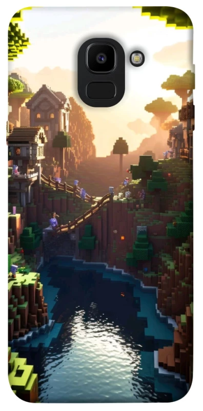 Чохол на Samsung J600F Galaxy J6 (2018) Minecraft sunset фото 1 з 1