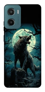 Чохол на Motorola Moto G06 Вовк під місяцем фото 1 з 1