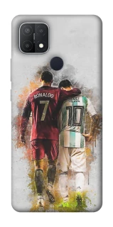 Чехол на Oppo A15s / A15 Ronaldo и Messi фото 1 из 1