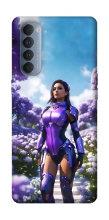 Чехол на Oppo Reno 4 Pro Cyber space girl ver.4 фото 1 из 1