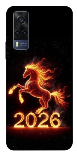 Чохол на Vivo Y53s Red Fire Horse ver.1 фото 1 з 1