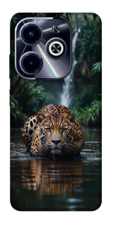 Чехол на Infinix Hot 40i Leopard in water фото 1 из 1