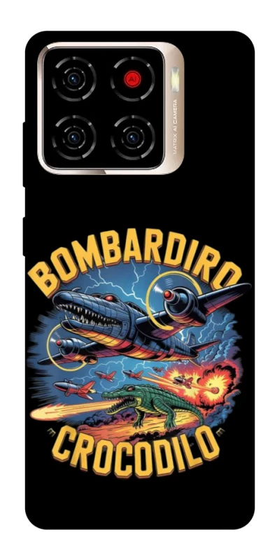 Чохол на ZTE Blade A56 Bombardino Crocodilo v2 фото 1 з 1