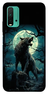Чохол на Xiaomi Redmi Note 9 4G / Redmi 9 Power Вовк під місяцем фото 1 з 1