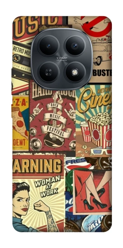 Чохол на Xiaomi Redmi Note 15 4G/5G (EU) Retro collage ver.2 фото 1 з 1