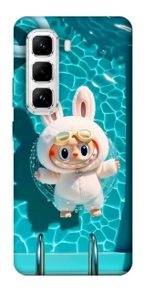 Чехол на Infinix Hot 50 Pro Labubu in the pool ver.2 фото 1 из 1