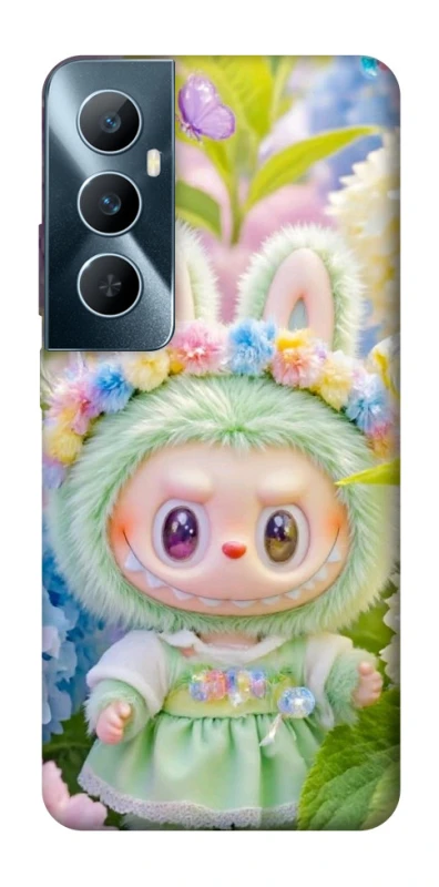 Чохол на Realme C65 4G Labubu & Flowers ver.2 фото 1 з 1