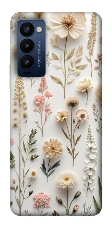 Чехол на TECNO Camon 18 Pro Floral design ver.1 фото 1 из 1