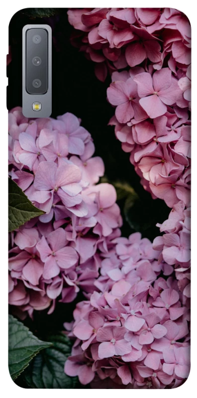 Чохол на Samsung A750 Galaxy A7 (2018) Рожеві гартензії фото 1 з 1