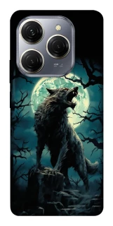 Чохол на TECNO Spark 20 Pro Вовк під місяцем фото 1 з 1
